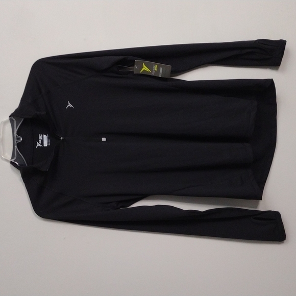 Old Navy Tops - NWT Old Navy Active black semi fitted long sleeve workout top size medium